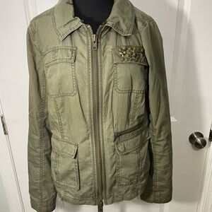 Express Olive Green Jacket Size Large